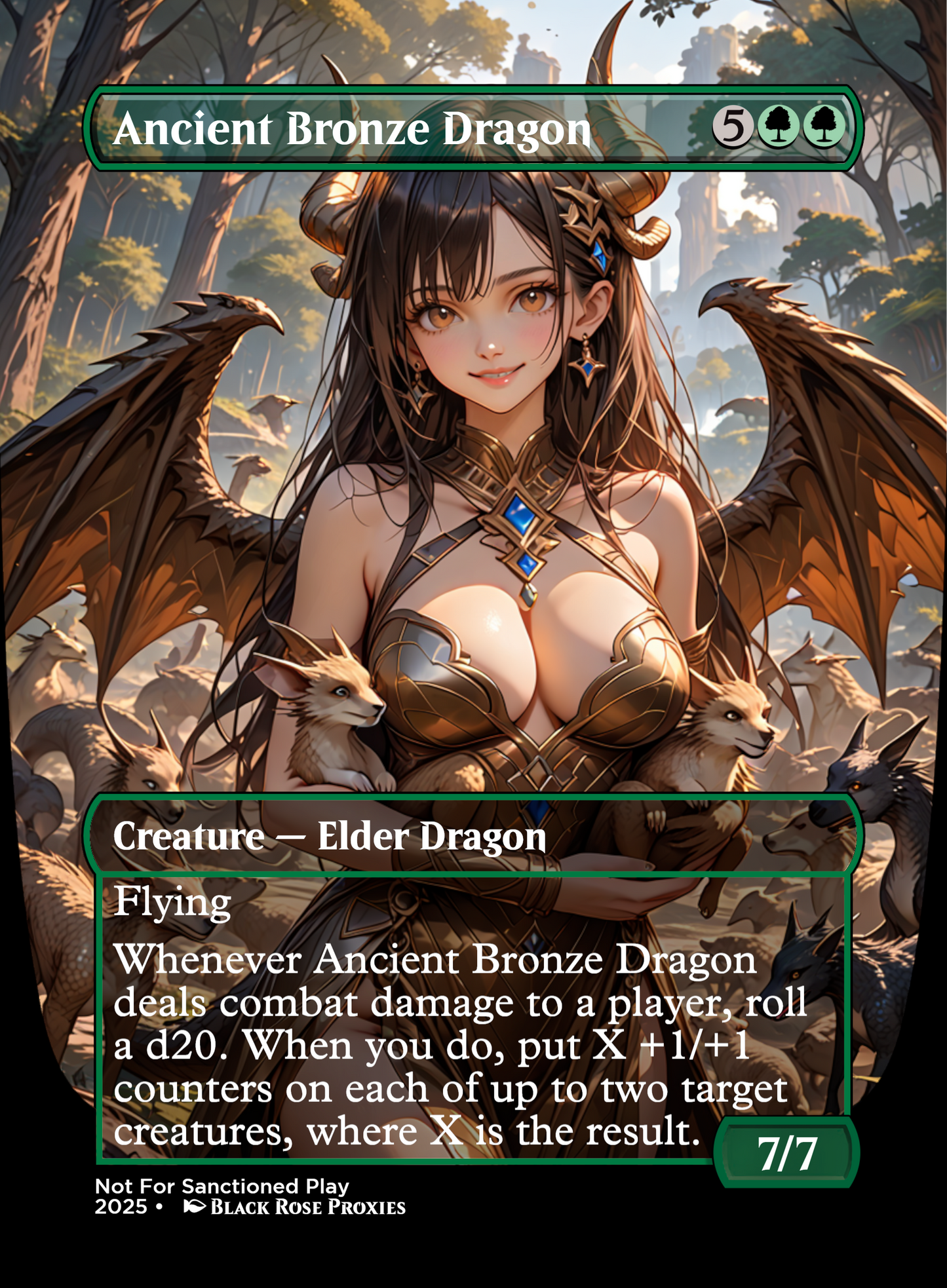 Ancient Bronze Dragon - MTG Anime Proxy