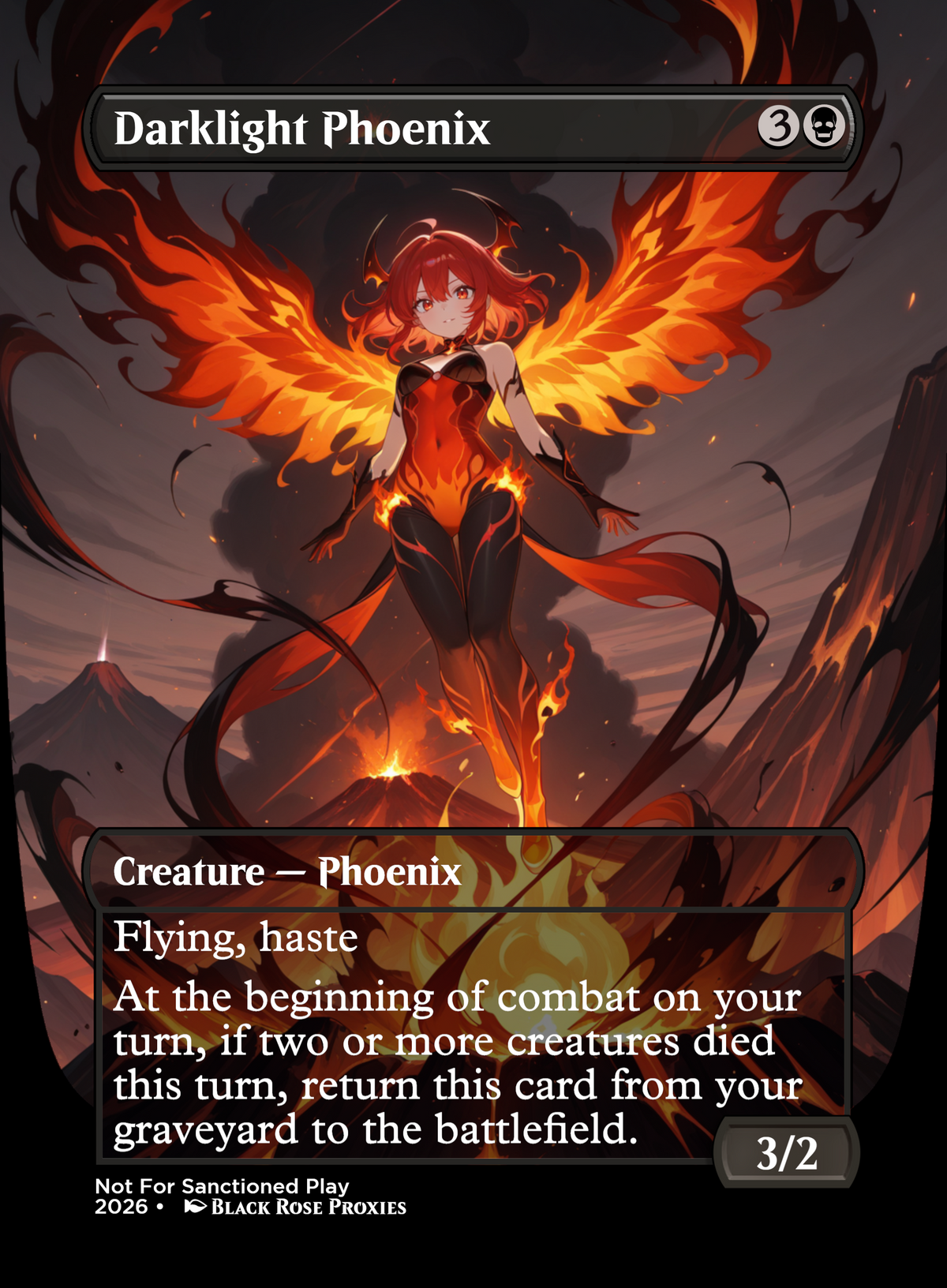 Darklight Phoenix - MTG Anime Proxy