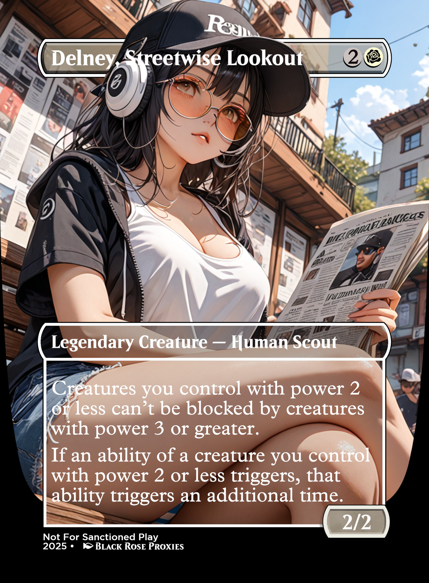 Delney, Streetwise Lookout - MTG Anime Proxy