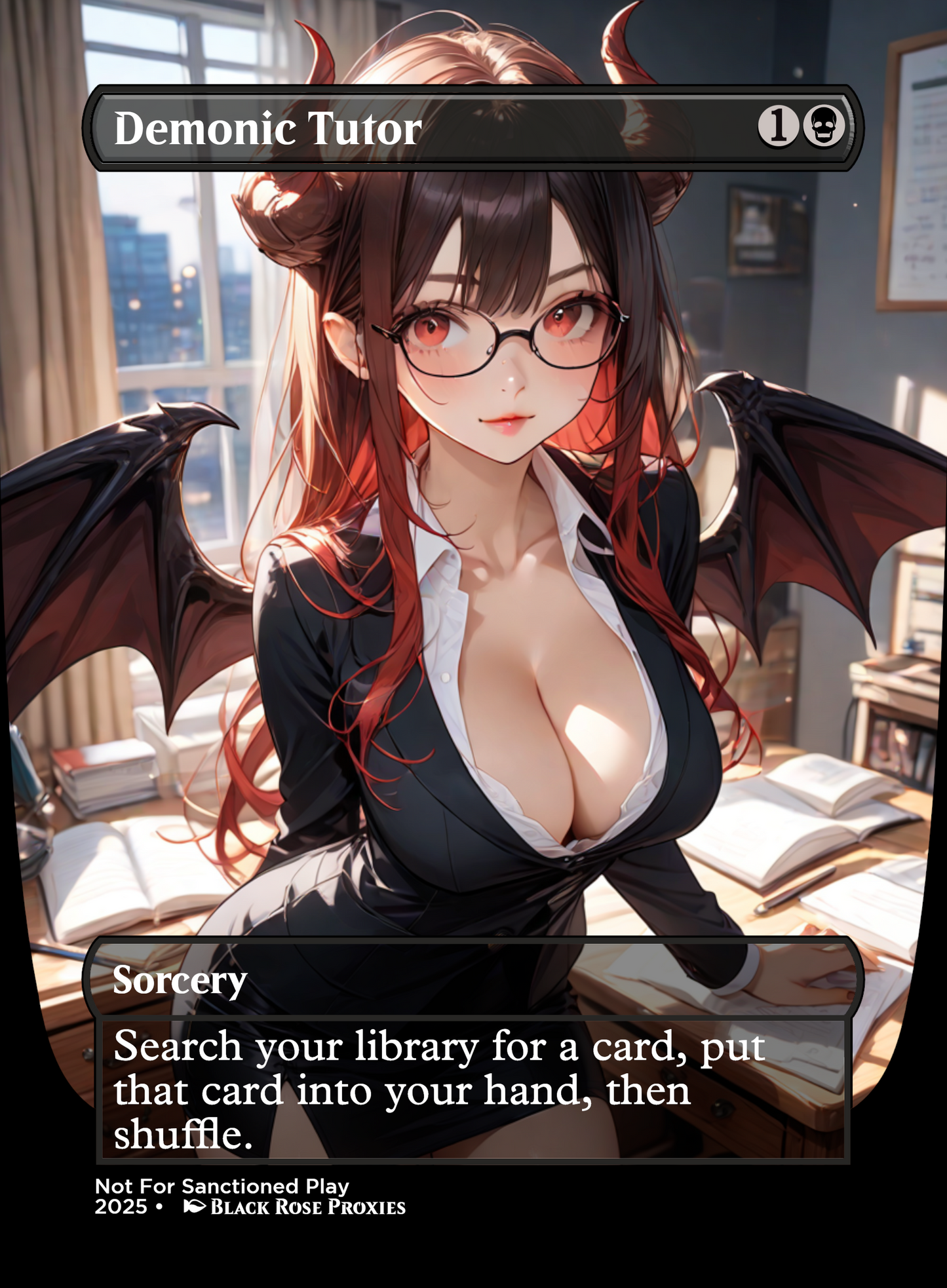 Demonic Tutor - MTG Anime Proxy