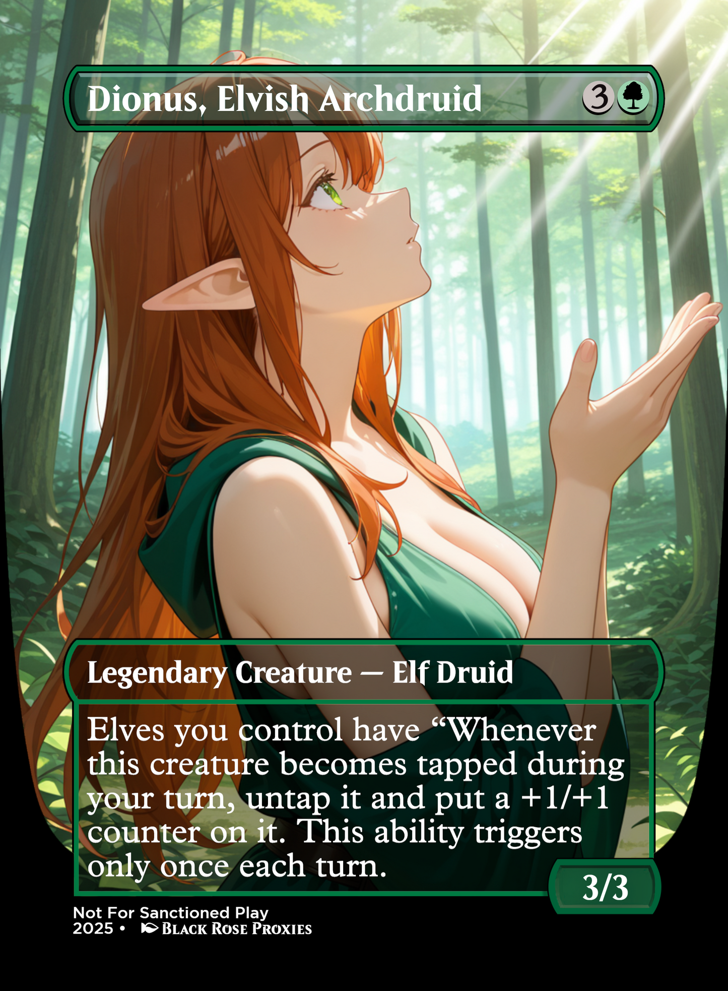 Dionus, Elvish Archdruid - MTG Anime Proxy