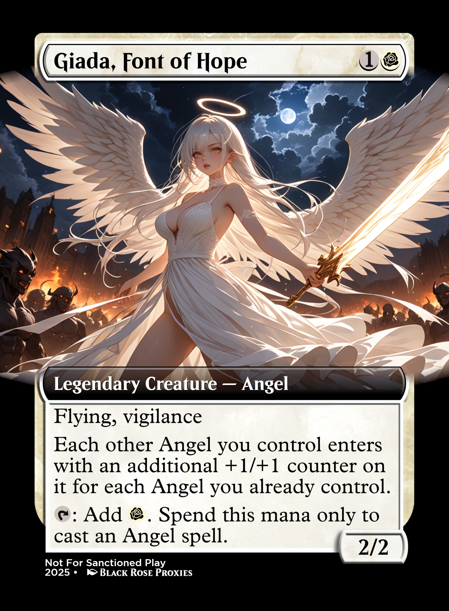 Giada, Font of Hope - Various Styles - MTG Anime Proxy