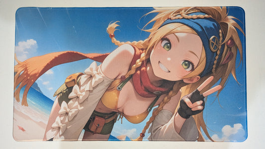 Rikku - Custom Anime Playmat - 610 x 350 mm (24 x 13.8 in)