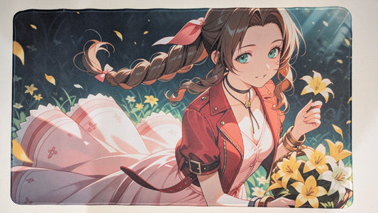 Aerith - Custom Anime Playmat - 610 x 350 mm (24 x 13.8 in)
