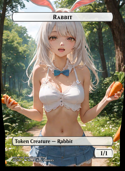 Rabbit Token - Various Styles - MTG Anime Proxy