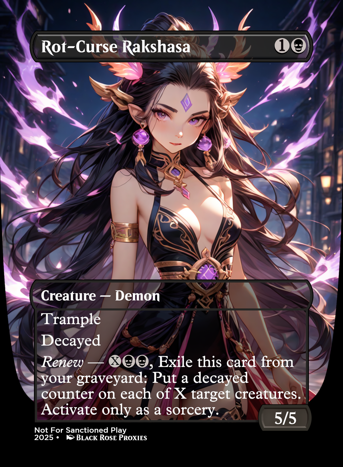 Rot-Curse Rakshasa - MTG Anime Proxy