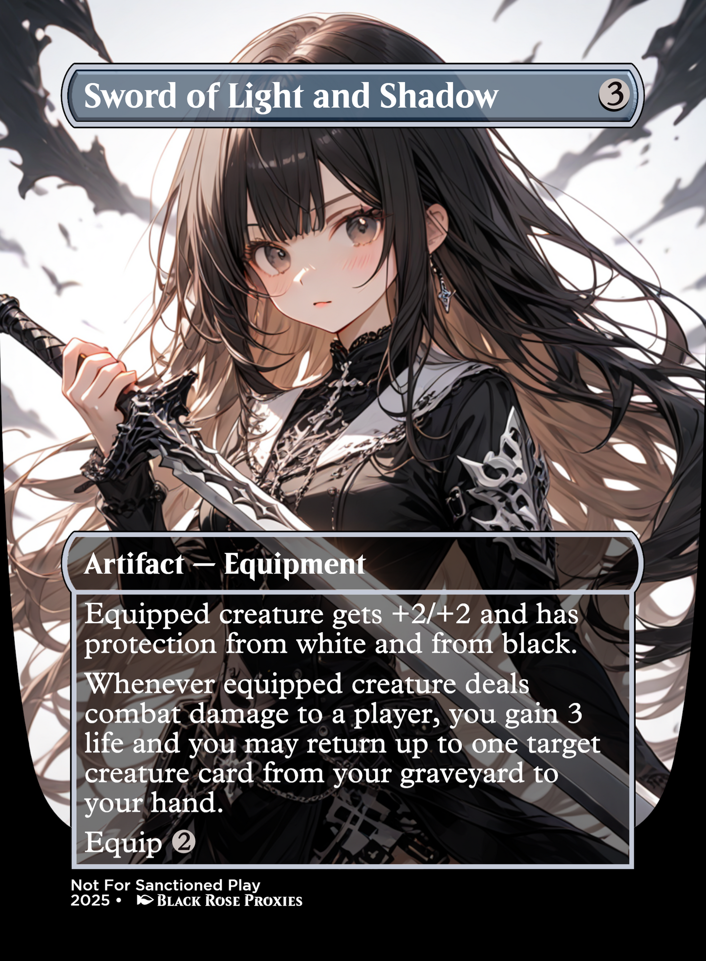 Sword of Light and Shadow - MTG Anime Proxy