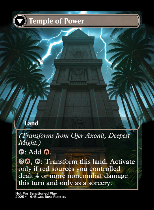 Ojer Axonil, Deepest Might/Temple of Power - MTG Anime Proxy