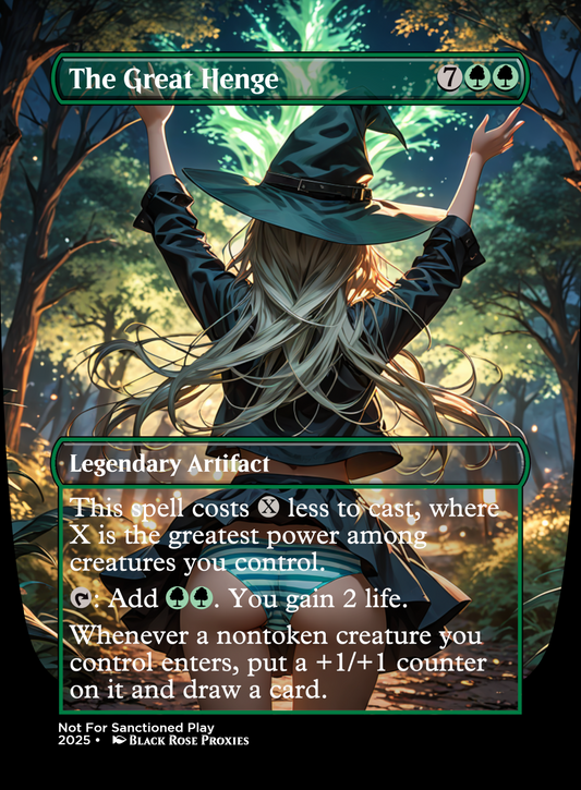 The Great Henge - Various Styles - MTG Anime Proxy