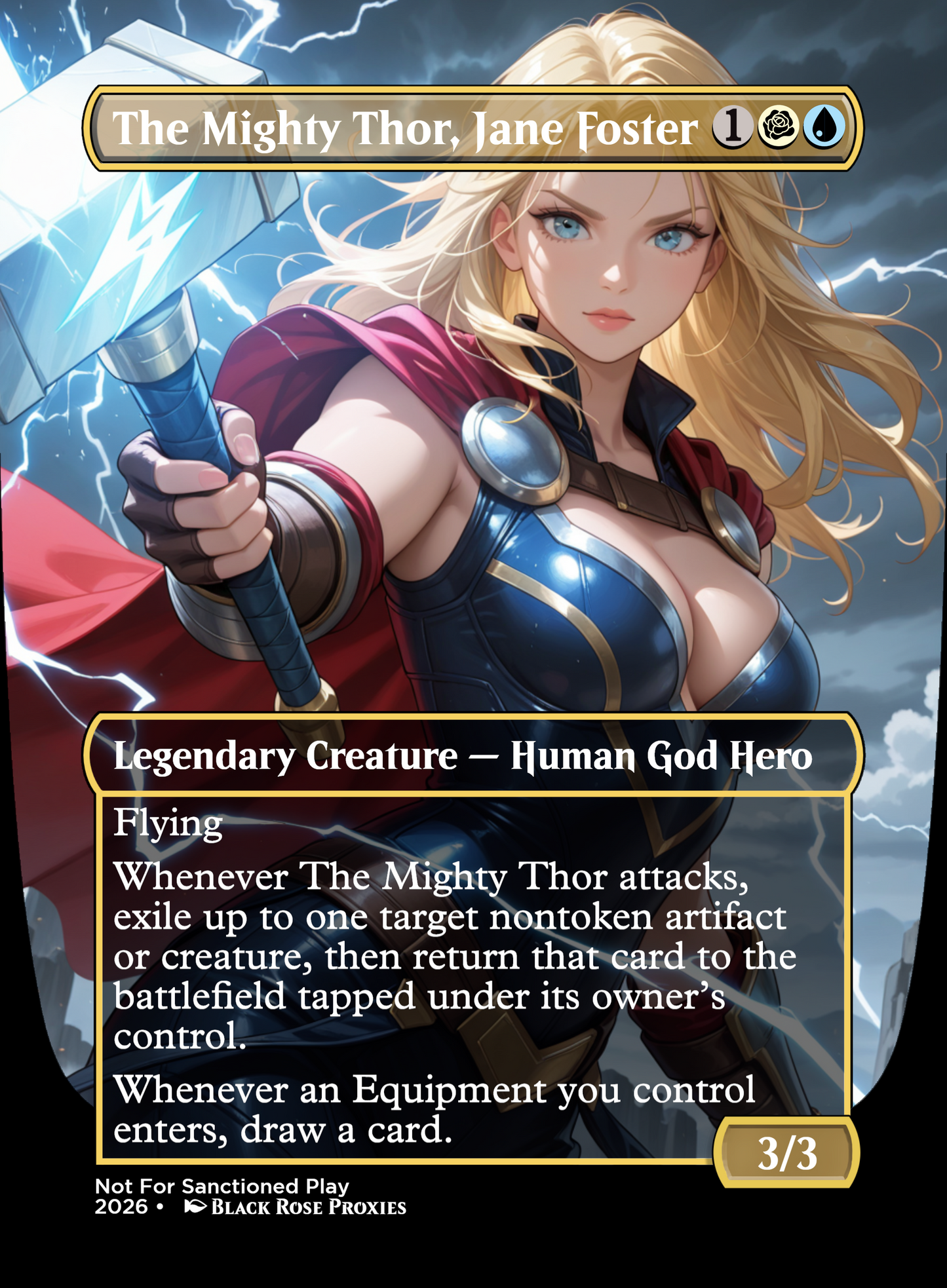 The Mighty Thor, Jane Foster - MTG Anime Proxy