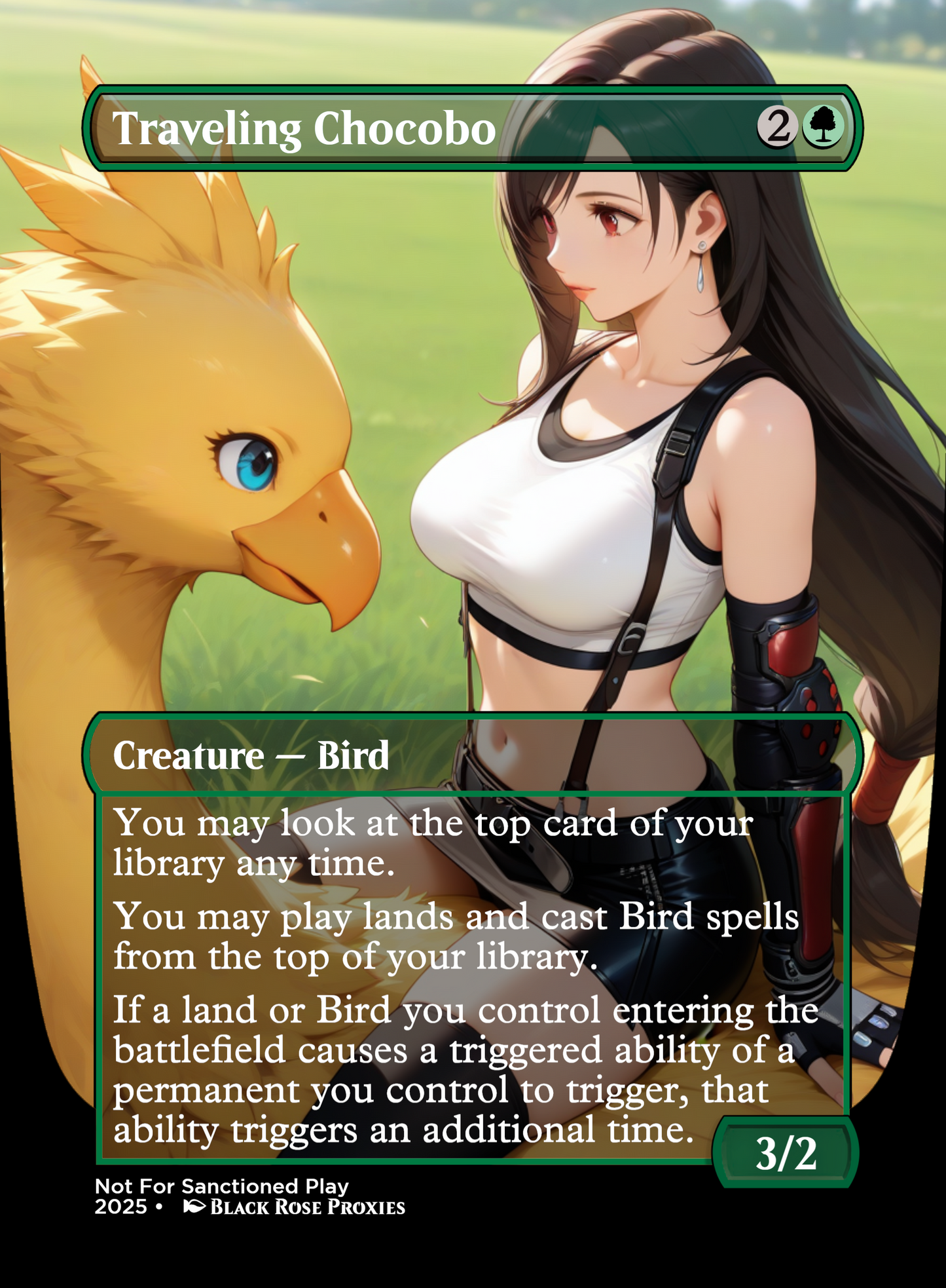 Traveling Chocobo - Various Styles - MTG Anime Proxy