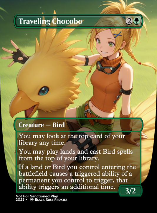 Traveling Chocobo - Various Styles - MTG Anime Proxy