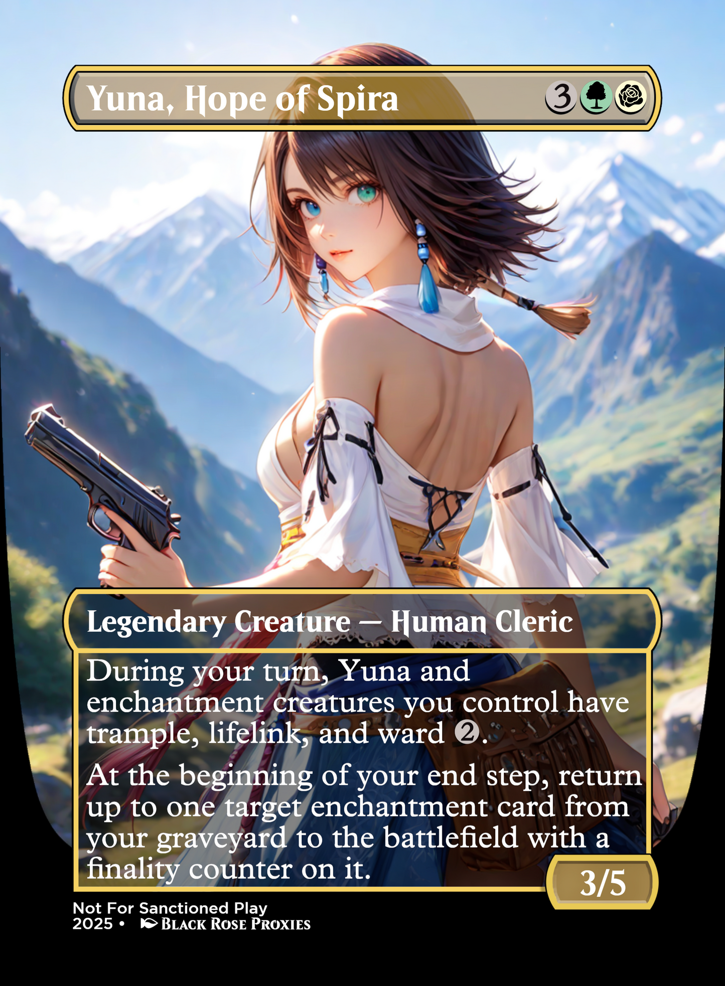 Yuna, Hope of Spira - MTG Anime Proxy