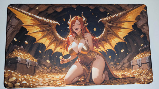 Copper Dragon - Custom Anime Playmat - 610 x 350 mm (24 x 13.8 in)