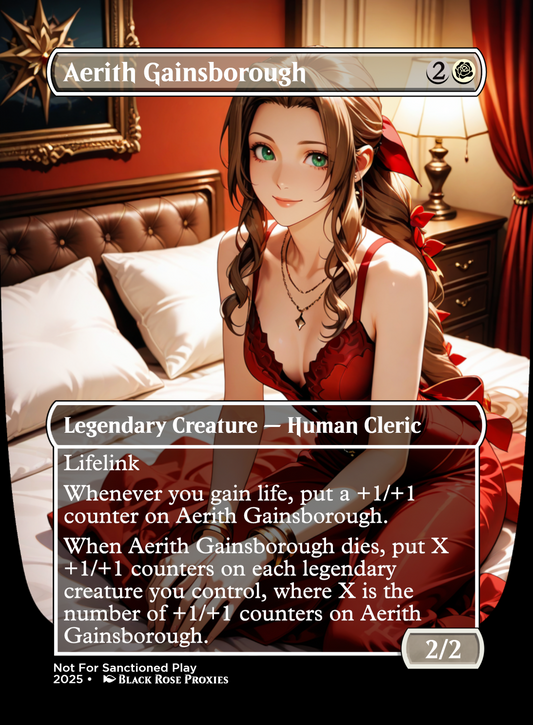 Aerith Gainsborough - MTG Anime Proxy