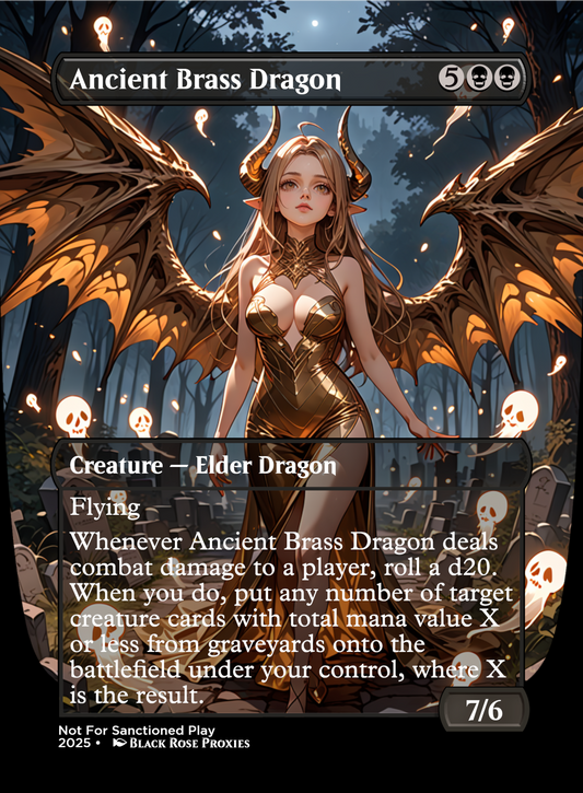 Ancient Brass Dragon - MTG Anime Proxy