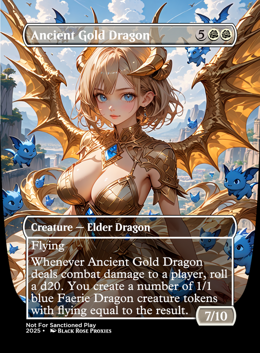 Ancient Gold Dragon - MTG Anime Proxy