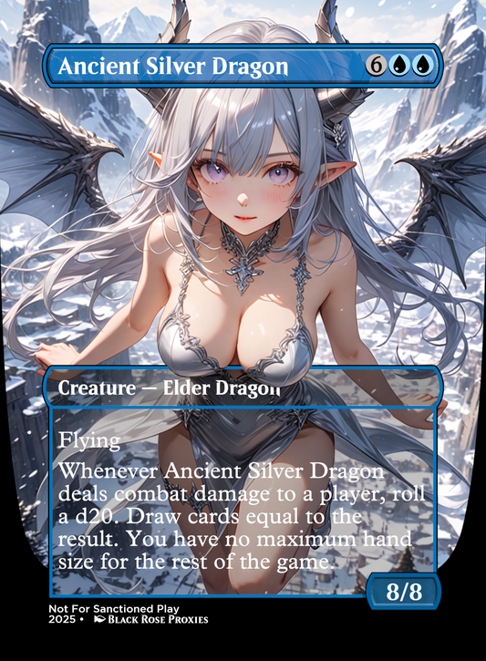 Ancient Silver Dragon - MTG Anime Proxy