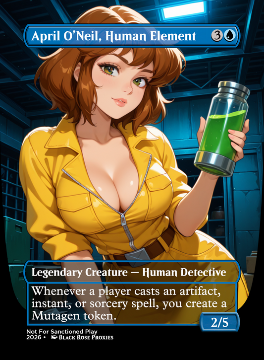 April O’Neil, Human Element - MTG Anime Proxy