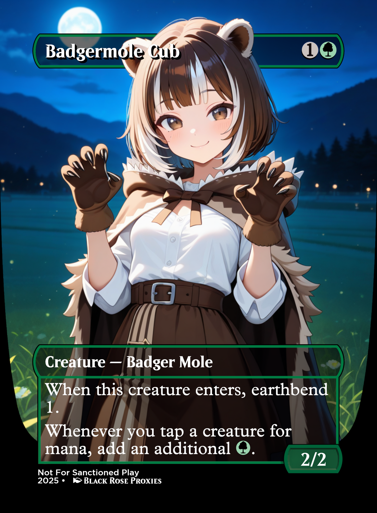 Badgermole Cub - MTG Anime Proxy