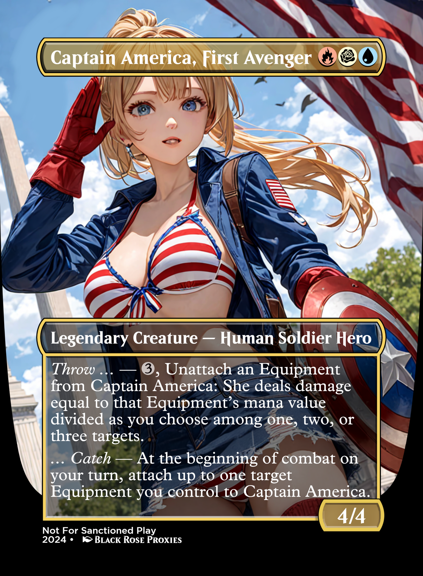 Captain America, First Avenger - MTG Anime Proxy