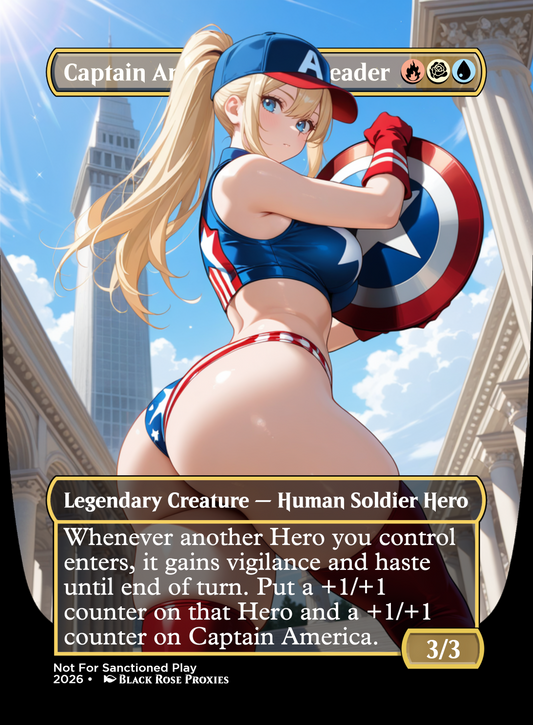 Captain America, Team Leader - MTG Anime Proxy