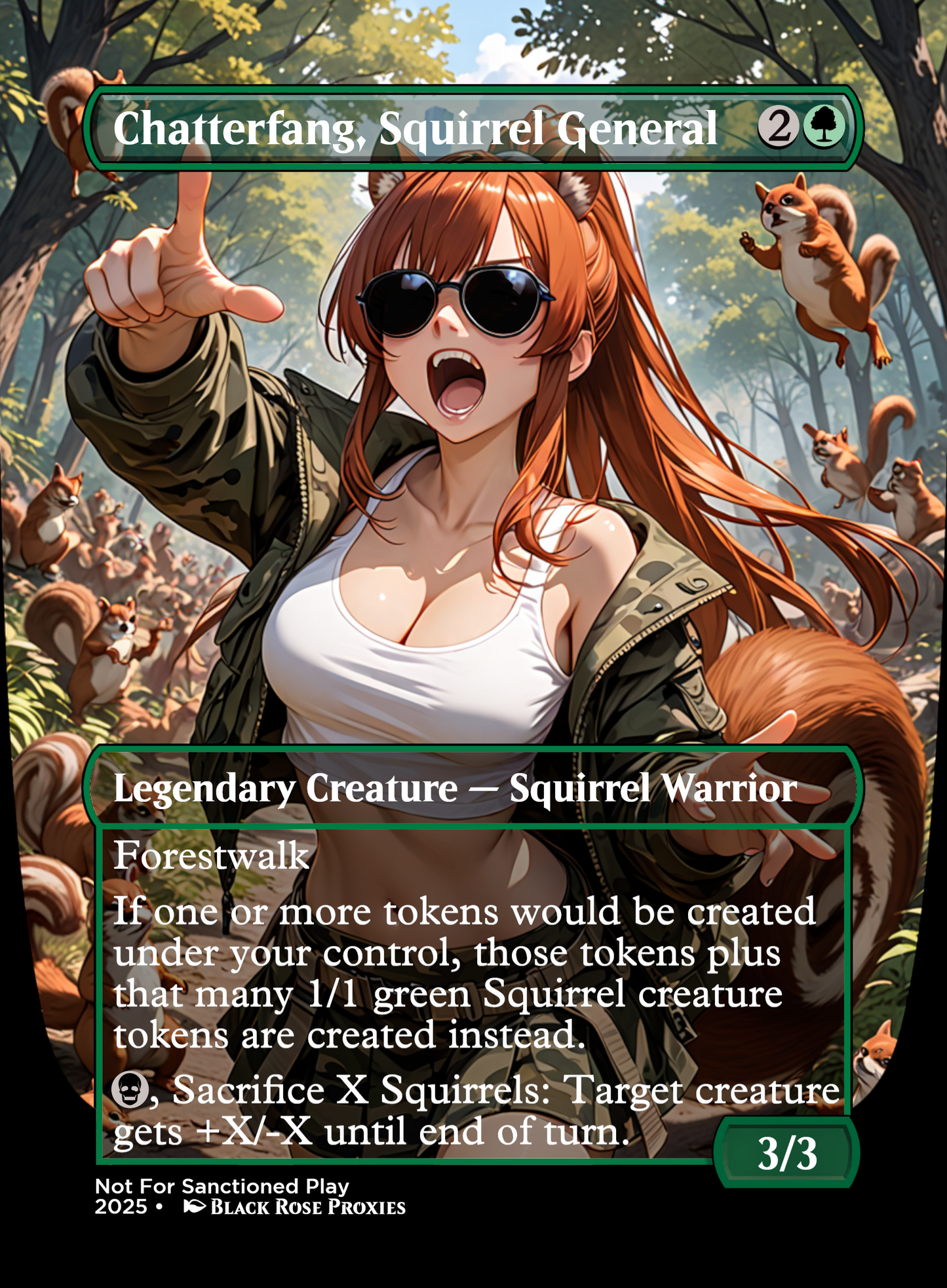 Chatterfang, Squirrel General - MTG Anime Proxy