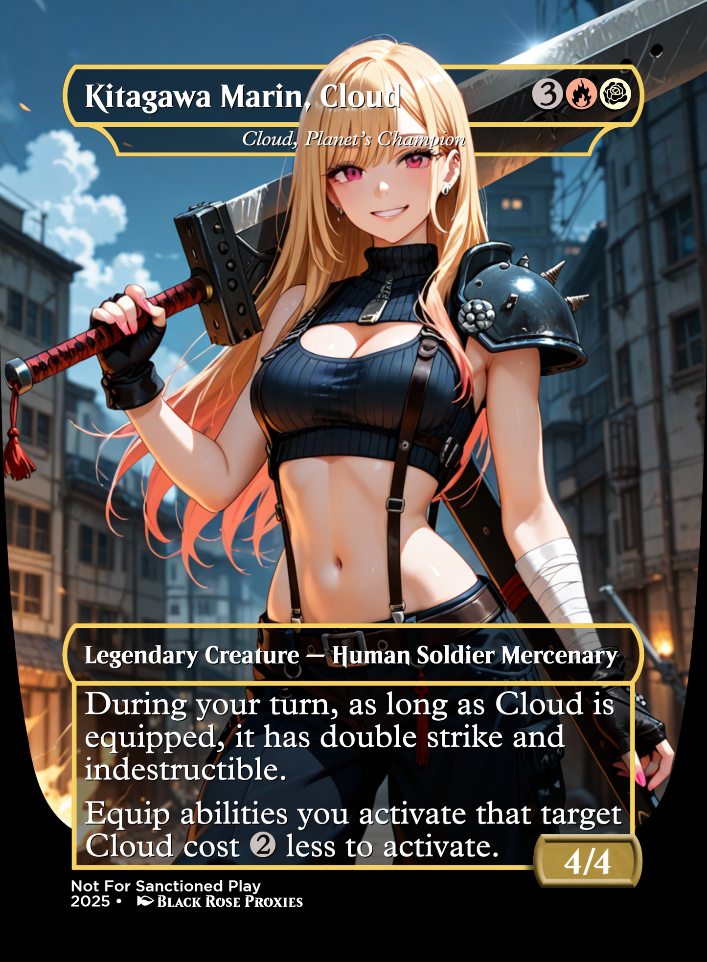 Kitagawa Marin, Cloud (Cloud, Planet's Champion) -  MTG Anime Proxy