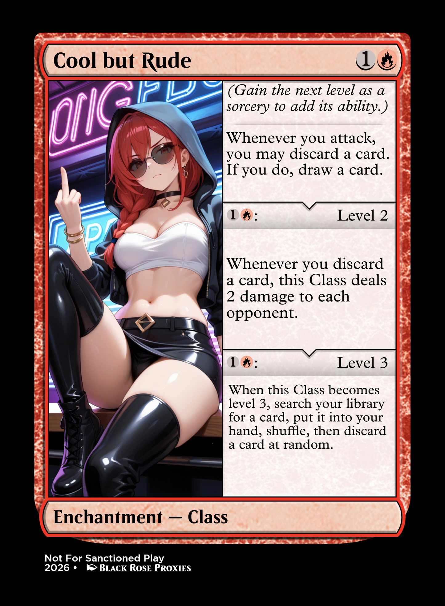 Cool but Rude - MTG Anime Proxy