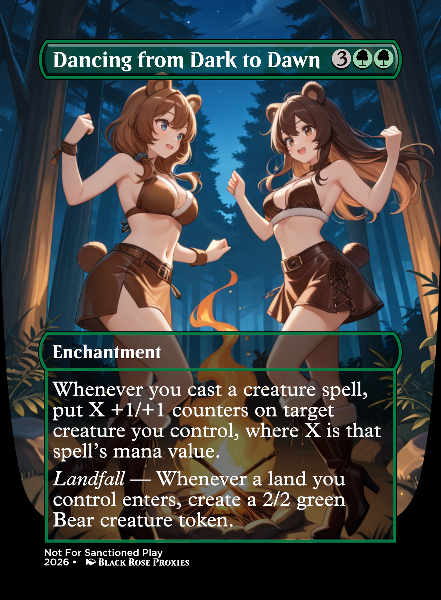 Dancing from Dark to Dawn - MTG Anime Proxy