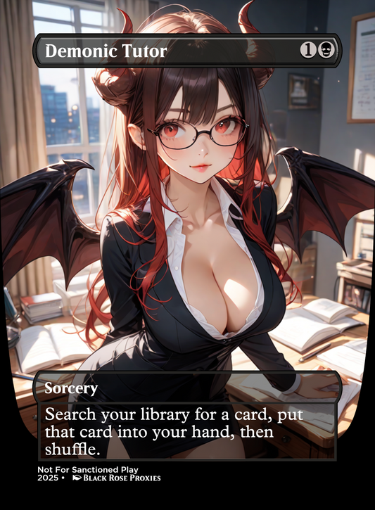 Demonic Tutor - MTG Anime Proxy