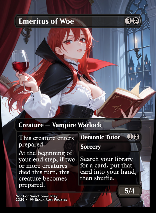 Emeritus of Woe - MTG Anime Proxy