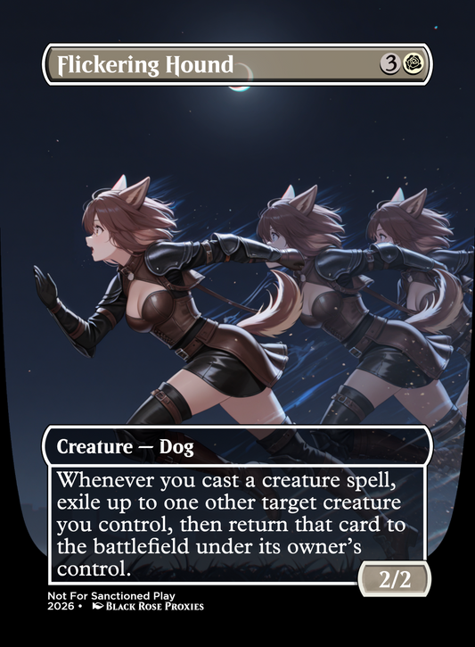 Flickering Hound - MTG Anime Proxy