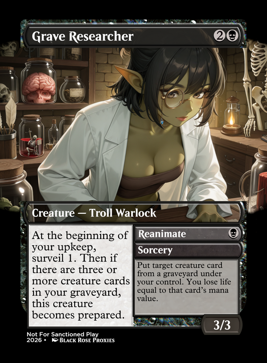 Grave Researcher - MTG Anime Proxy