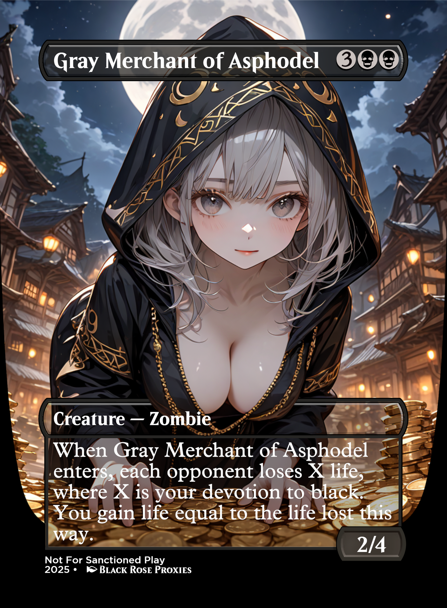 Gray Merchant of Asphodel - MTG Anime Proxy