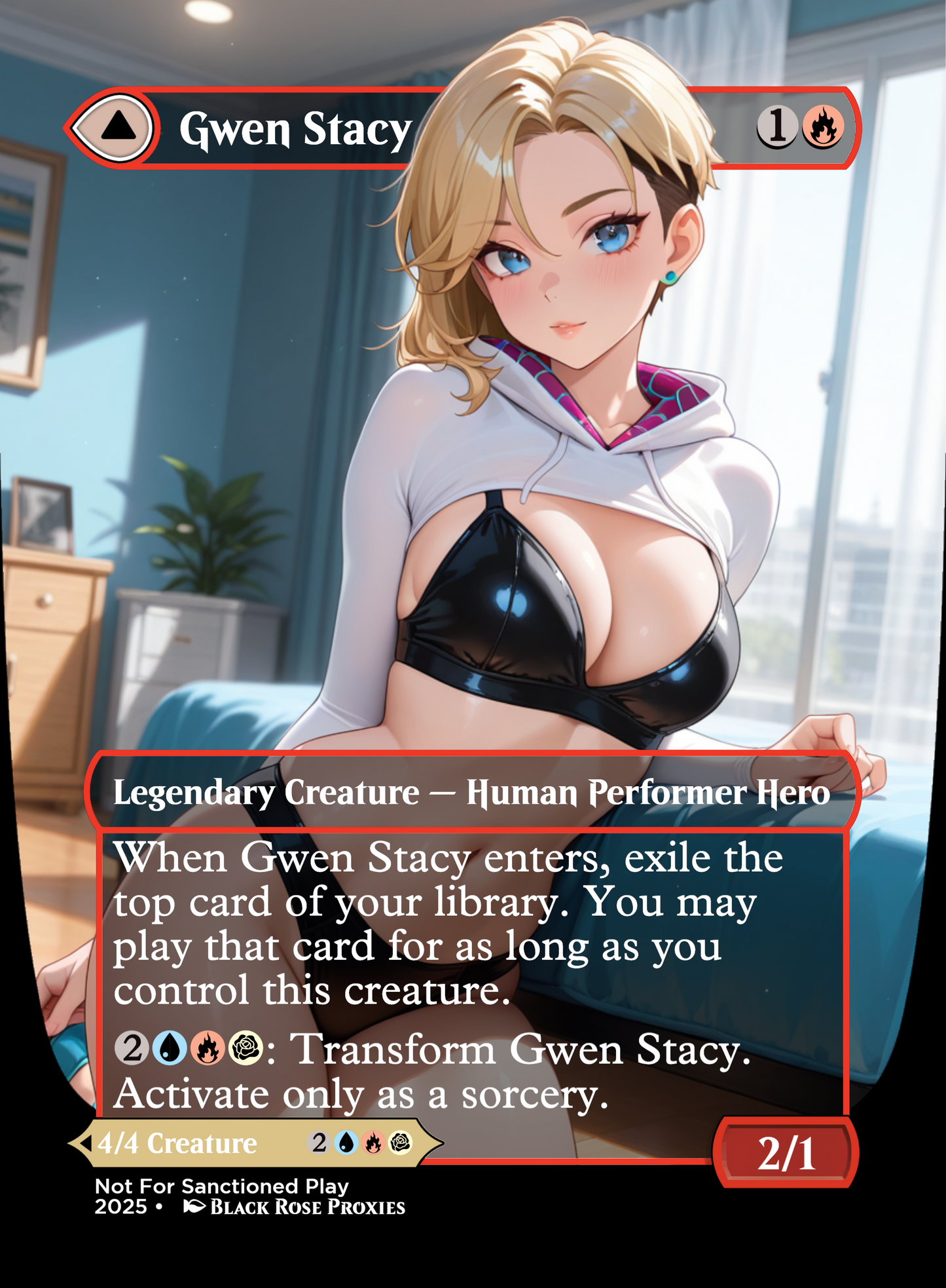 Gwen Stacy/Ghost-Spider - MTG Anime Proxy