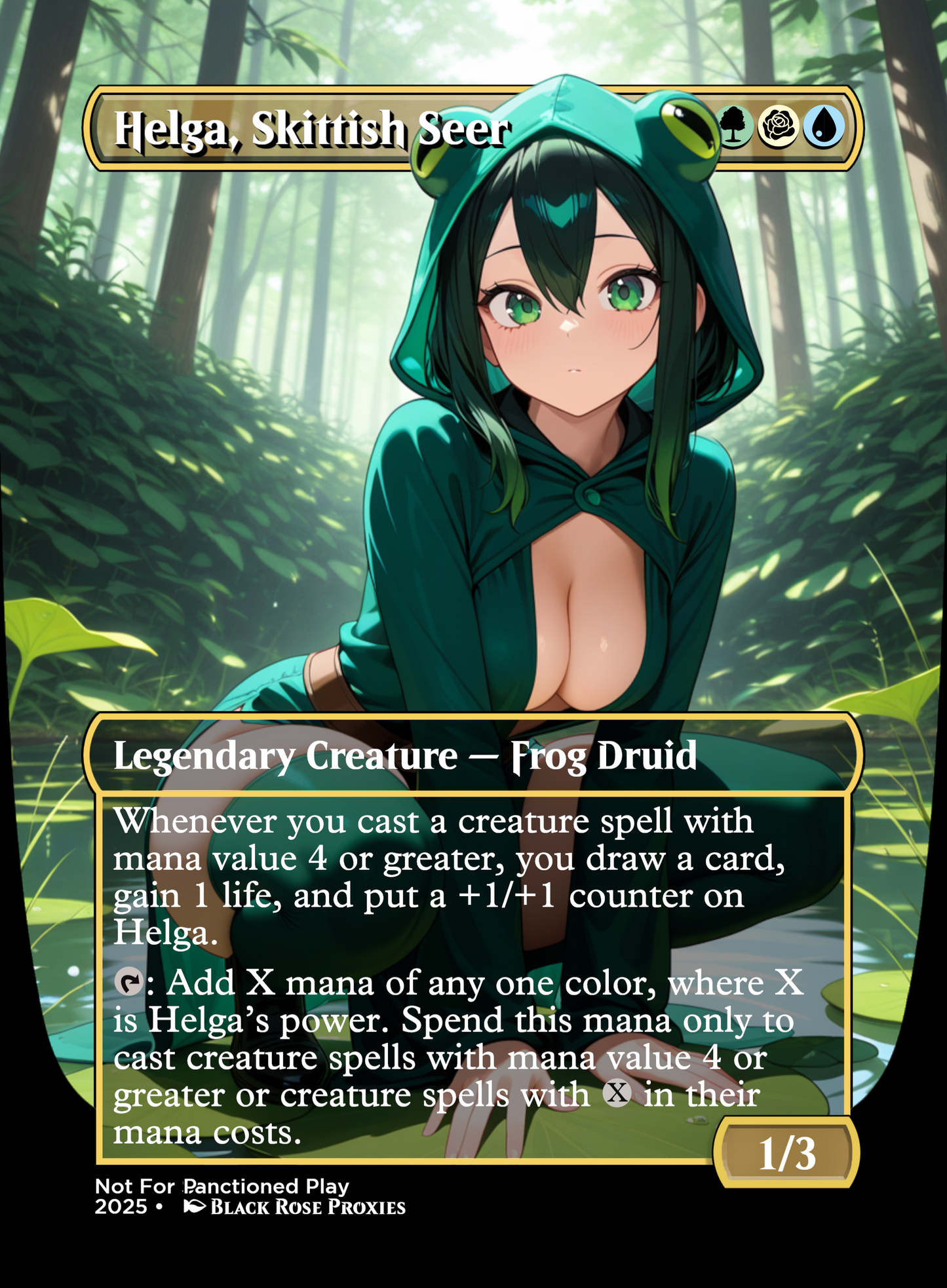 Helga, Skittish Seer - MTG Anime Proxy