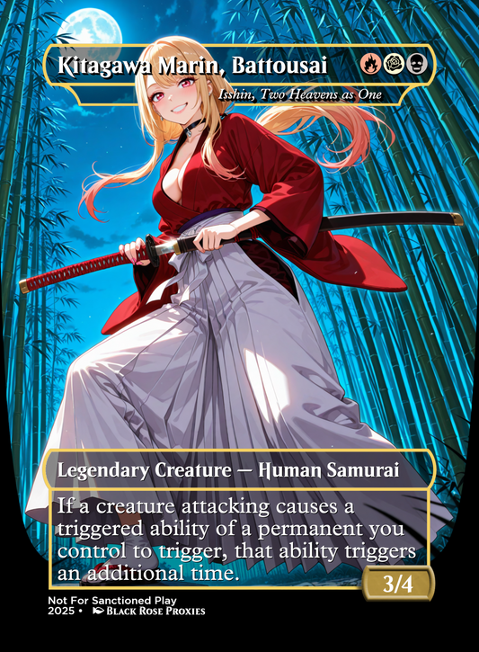 Kitagawa Marin, Battousai (Isshin, Two Heavens as One) - MTG Anime Proxy