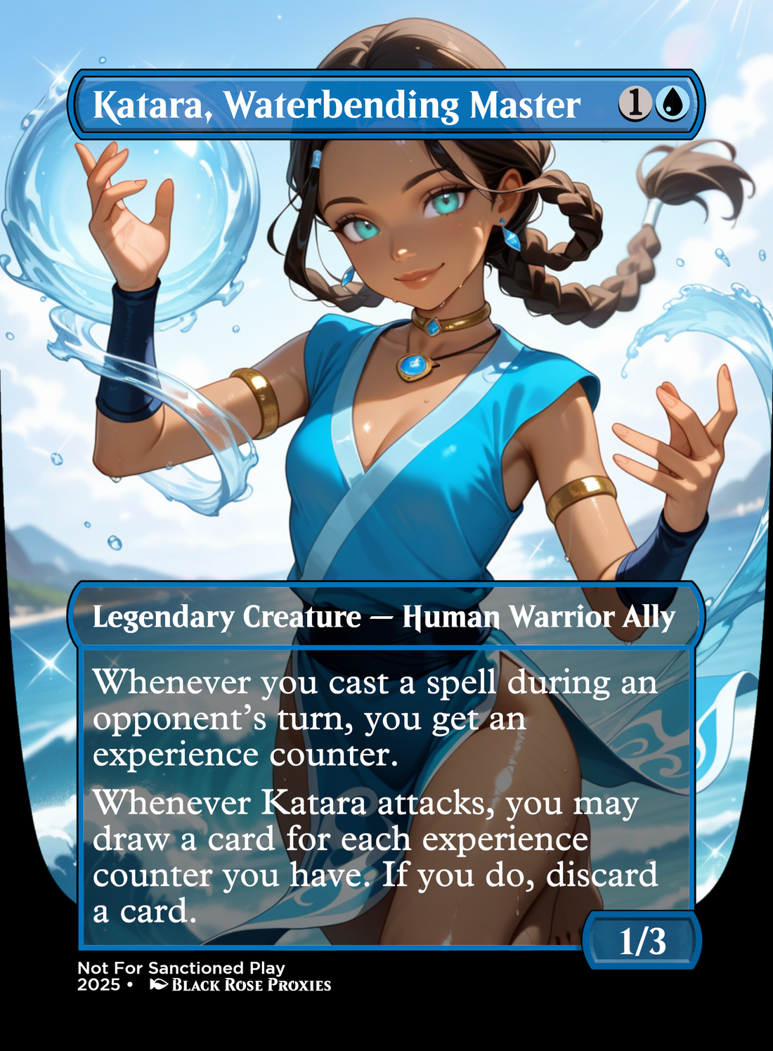 Katara, Waterbending Master - MTG Anime Proxy – Black Rose Proxies