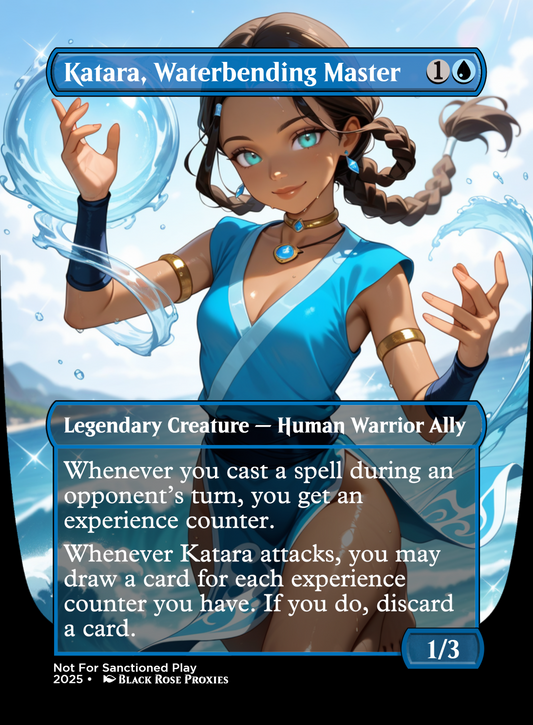 Katara, Waterbending Master - MTG Anime Proxy