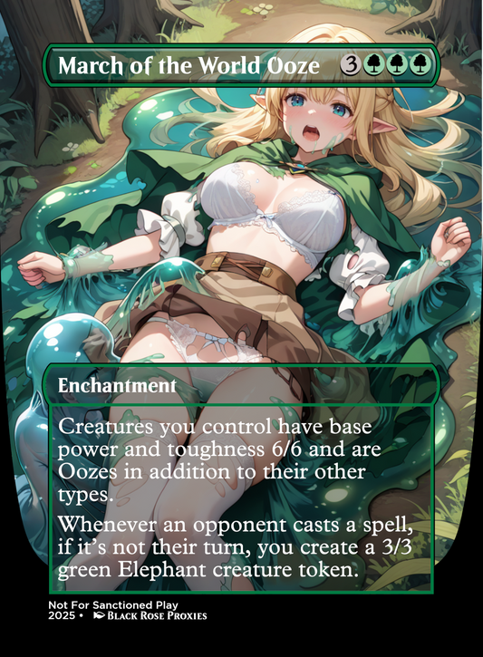 March of the World Ooze - MTG Anime Proxy