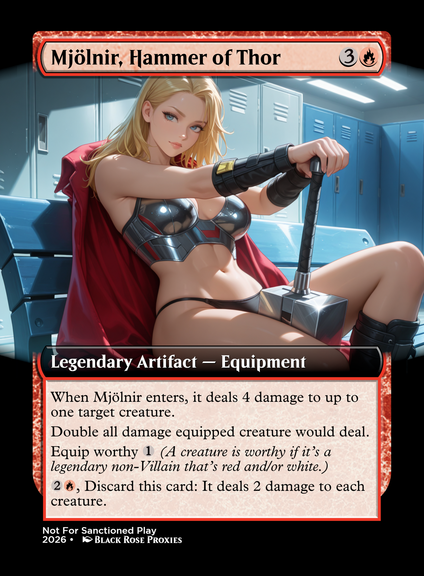 Mjölnir, Hammer of Thor - MTG Anime Proxy