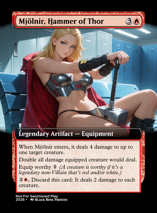 Mjölnir, Hammer of Thor - MTG Anime Proxy