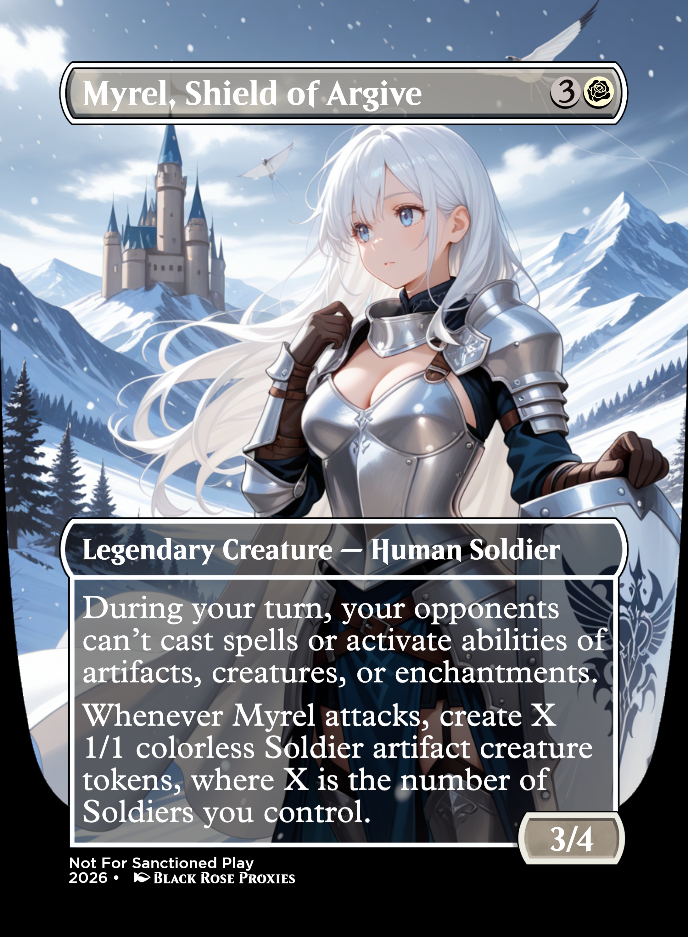Myrel, Shield of Argive - MTG Anime Proxy – Black Rose Proxies