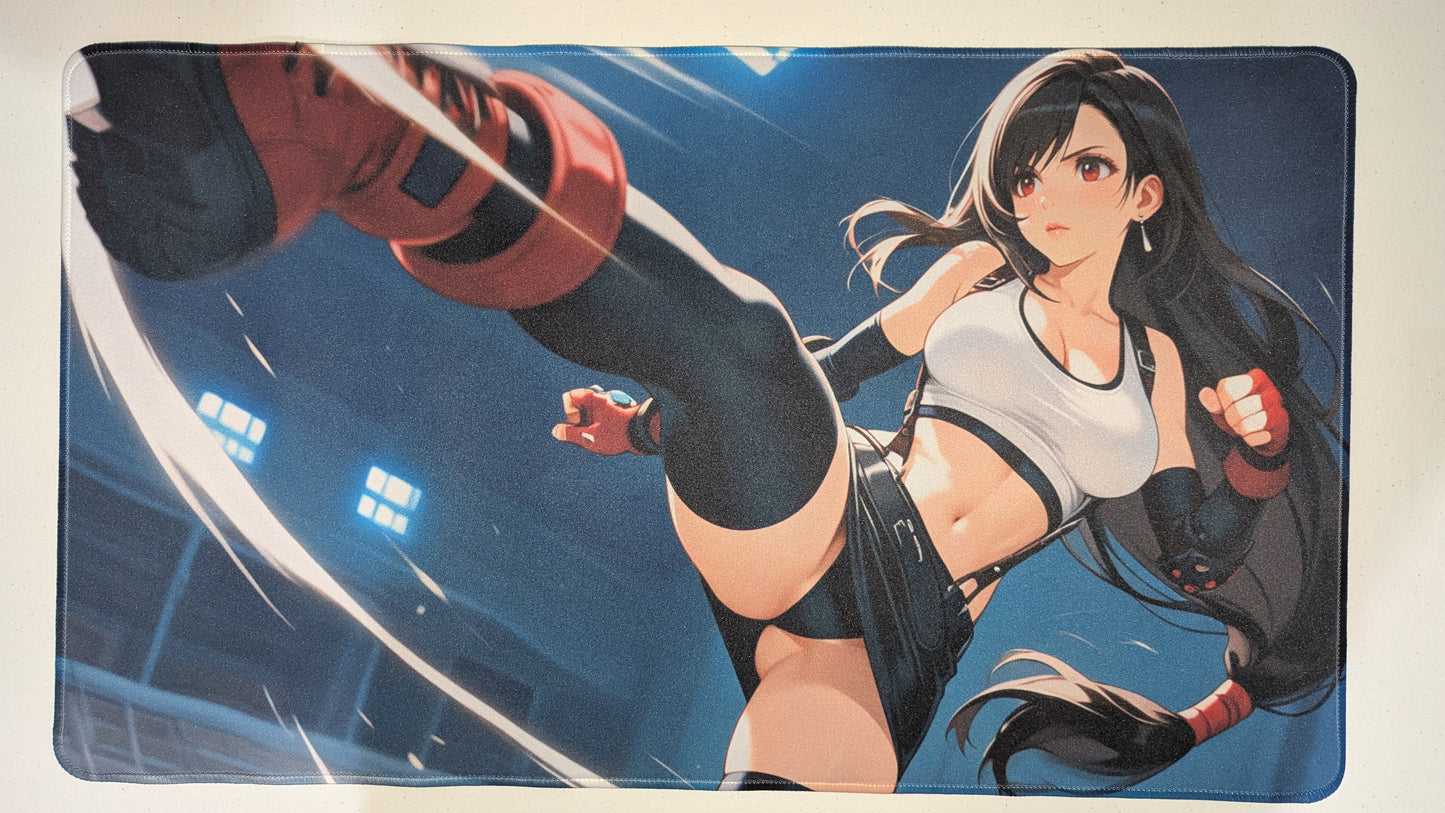 Tifa - Custom Anime Playmat - 610 x 350 mm (24 x 13.8 in)