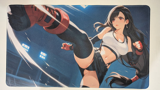Tifa - Custom Anime Playmat - 610 x 350 mm (24 x 13.8 in)