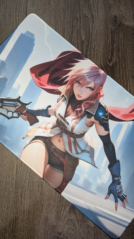 Lightning - Custom Anime Playmat - 610 x 350 mm (24 x 13.8 in)