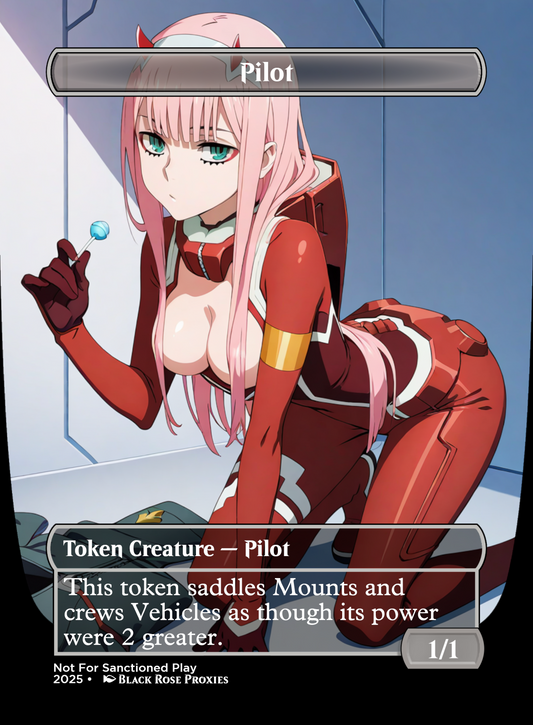 Strelizia & Pilot Token (Shorikai Genesis Engine) - MTG Anime Proxy