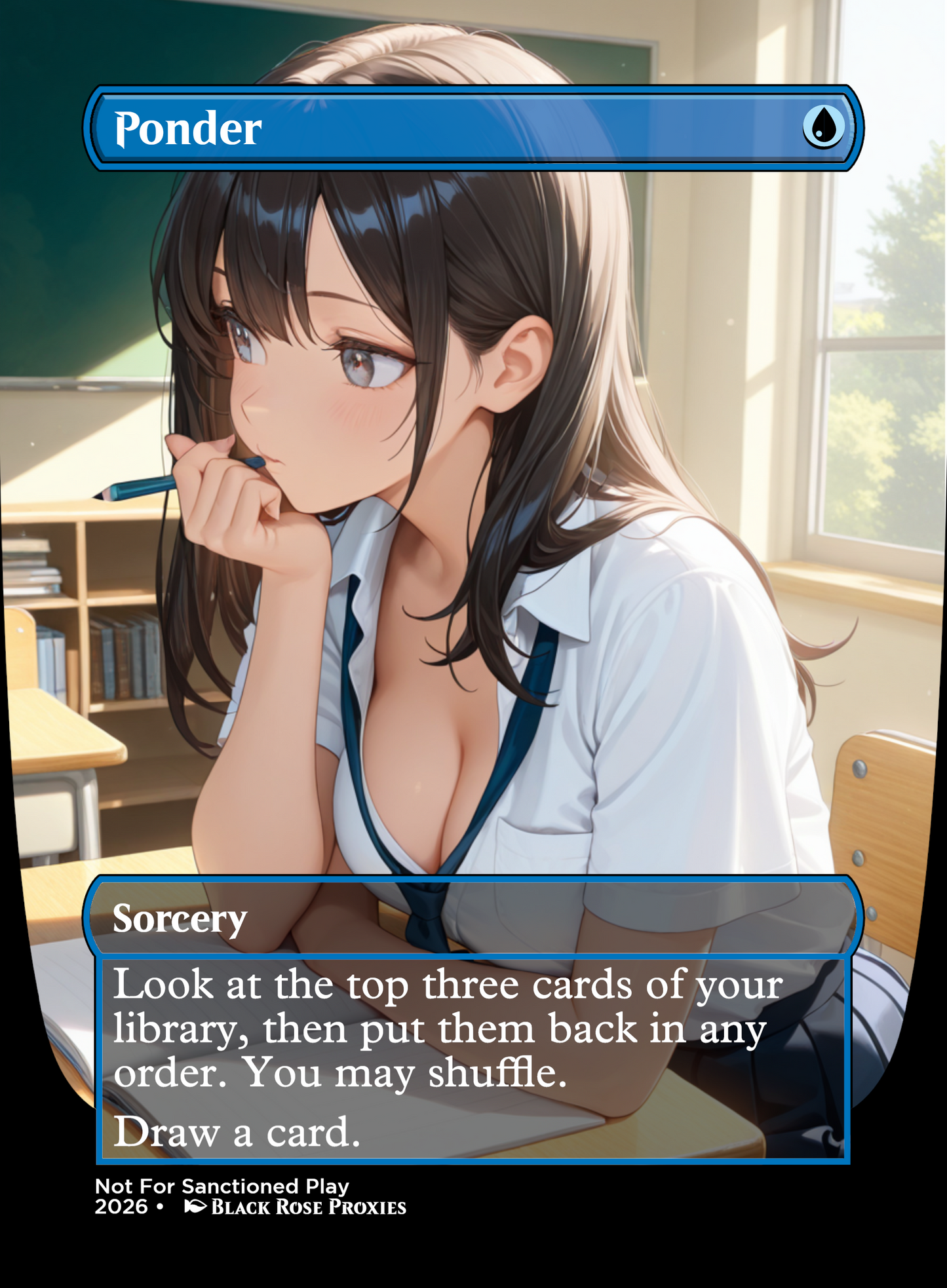 Ponder - MTG Anime Proxy