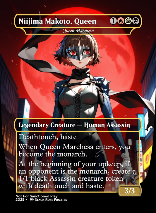 Niijima Makoto, Queen (Queen Marchesa) - MTG Anime Proxy